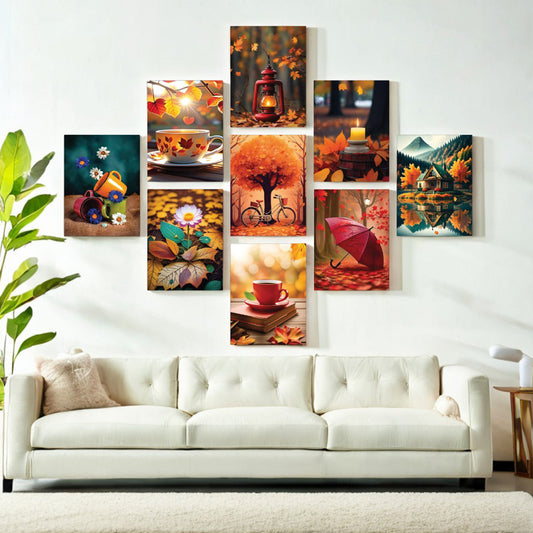 9 pcs universe unique Combo Wallart set for Home Decoration image 0