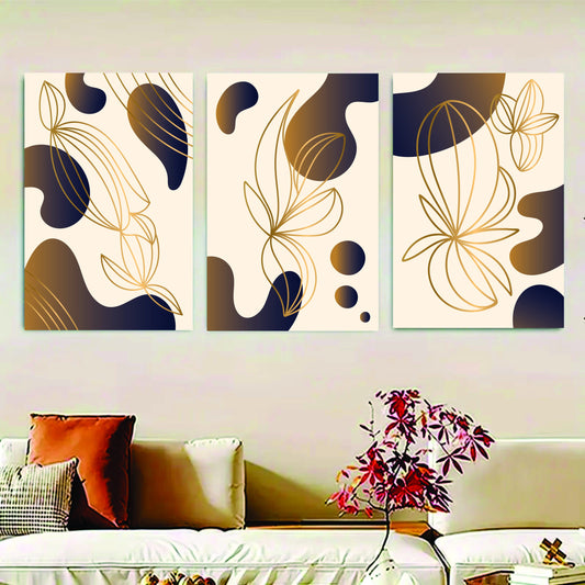 Set Of 3 Sticky Canvas Phototiles Frame For Wall, Home Decor image 0