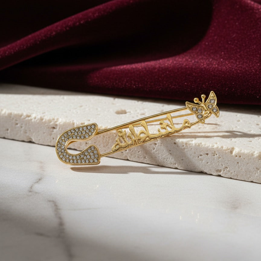 Islamic Safety Pin – Elegant And Durable Accessory With Traditional Design For Daily Wear And Spiritual Significance