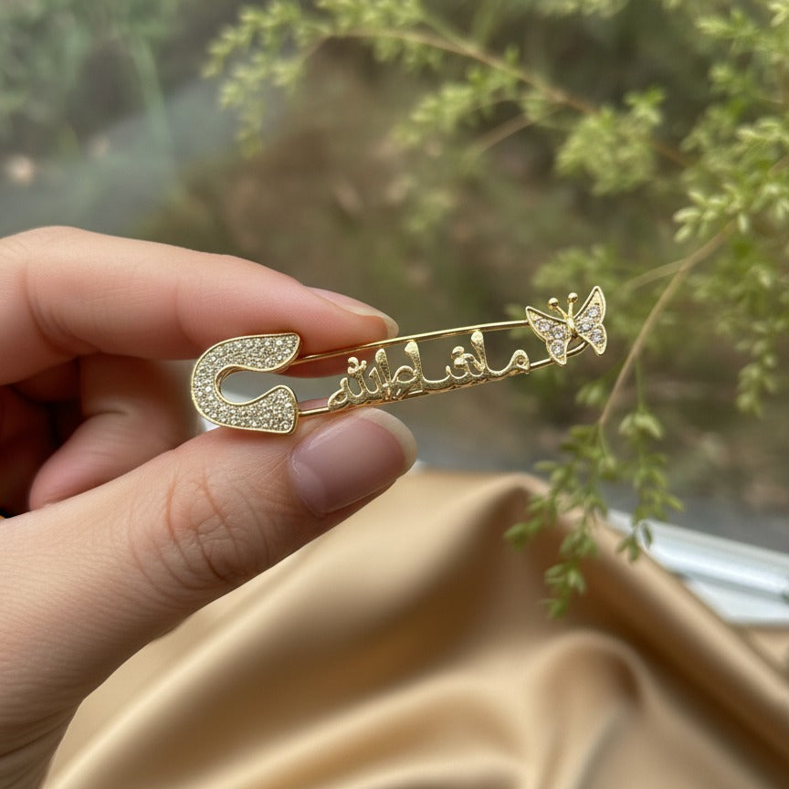 Islamic Safety Pin – Elegant And Durable Accessory With Traditional Design For Daily Wear And Spiritual Significance