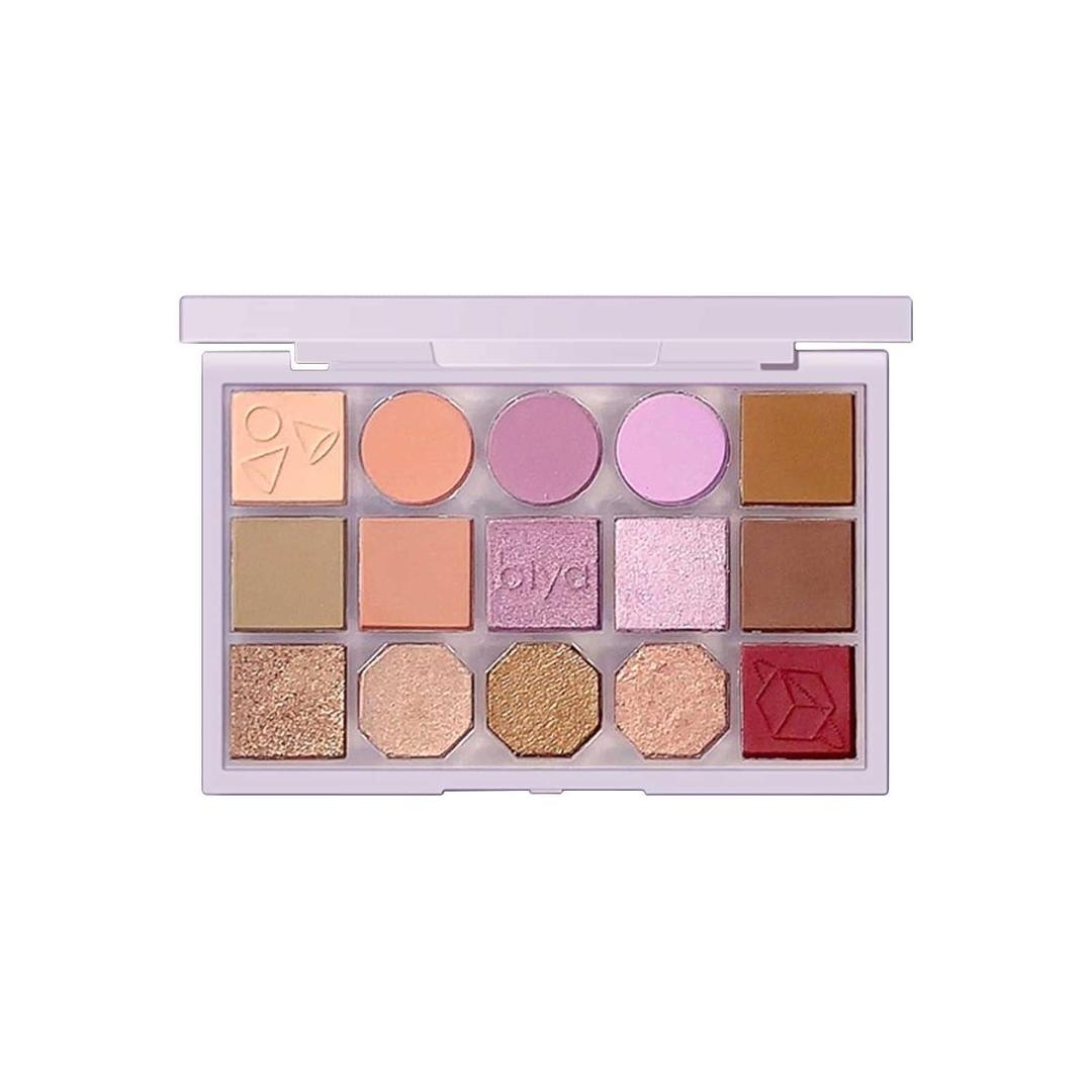 Biya Makeup High Pigmented Eyeshadow Palette Makeup Cosmetics 15 Colors Powder Glitter Eyeshadow Palette image 2
