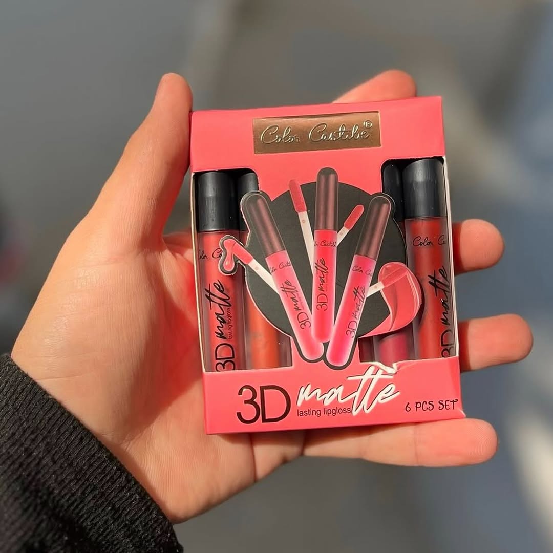 Color Castle 3D Matte Long Lasting Lipgloss [Pack of 6] | 3D Matte Lipgloss image 4