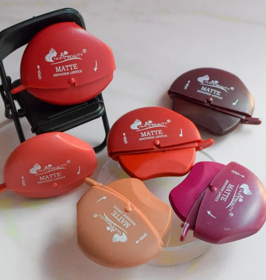 Yaxi Lip Design Solid Lipstick | Lead-Free, Easy Application &amp; Long-Lasting Finish - Lazy Lipstick | Lipstick For Girls image 0