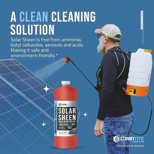 Solar Sheen – Premium 200ml Solar Panel Cleaner | High-Performance, Streak-Free Cleaning Solution for Dust, Dirt, and Residue Removal image 0