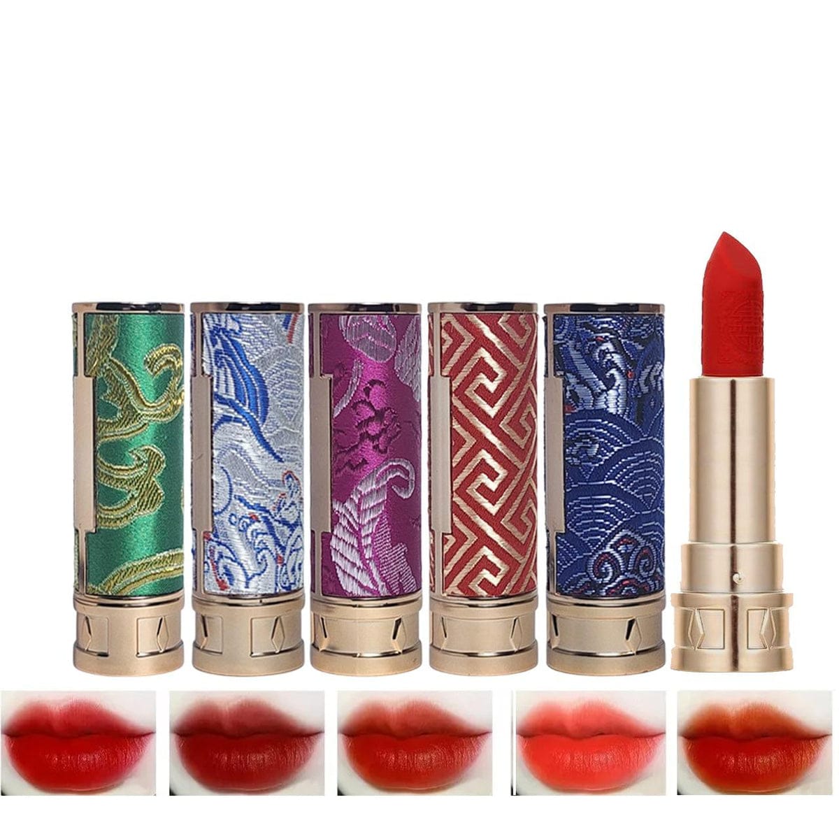 5 Pc Velvet Matte Lipstick Set – Long-Lasting, Rich Colors image 2