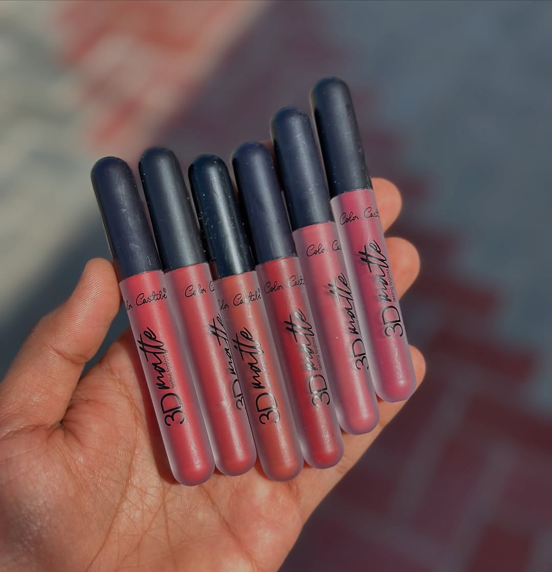 Color Castle 3D Matte Long Lasting Lipgloss [Pack of 6] | 3D Matte Lipgloss image 5