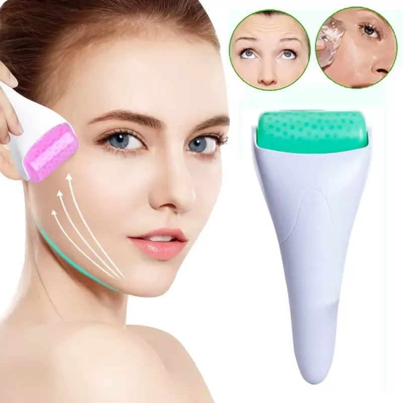 MARZAHAR Ice Roller for Face &amp; Eye Puffiness Relief, Cold Gel Ice Face Roller Massager - Ice Roller Cool Roller For Face Eye Body Facial Shaping Anti Wrinkle Ice Roller Massager Smooth Skin ( Random Color ) image 7
