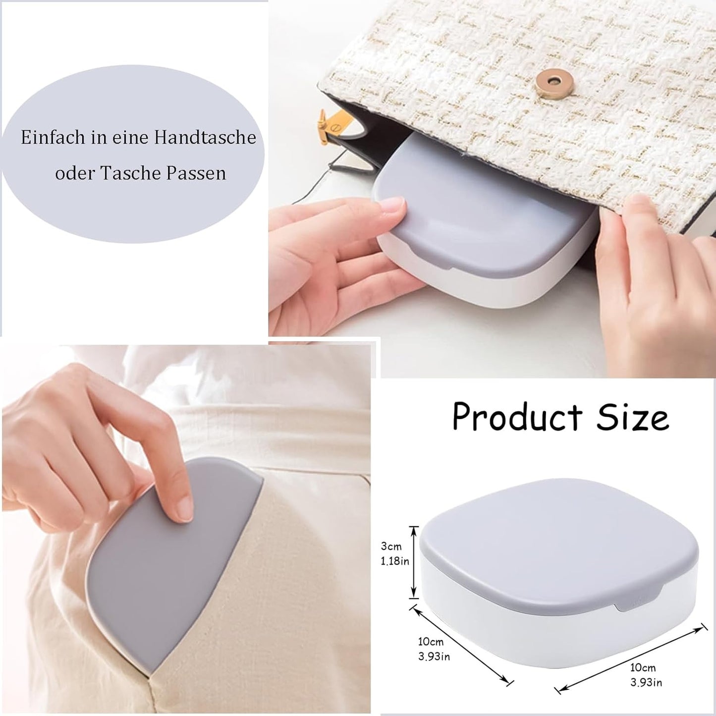 Small Jewellery Box, Jewellery Box, Portable Jewellery Box, Girls' Earrings, Cut Necklace Box, Can Be Placed in the Bag of the Bag at Home (Pink Or Silver Colors) (Random Colors) image 4