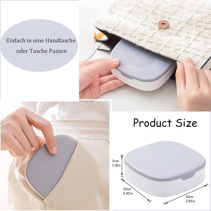 Small Jewellery Box, Jewellery Box, Portable Jewellery Box, Girls' Earrings, Cut Necklace Box, Can Be Placed in the Bag of the Bag at Home (Pink Or Silver Colors) (Random Colors) image 4