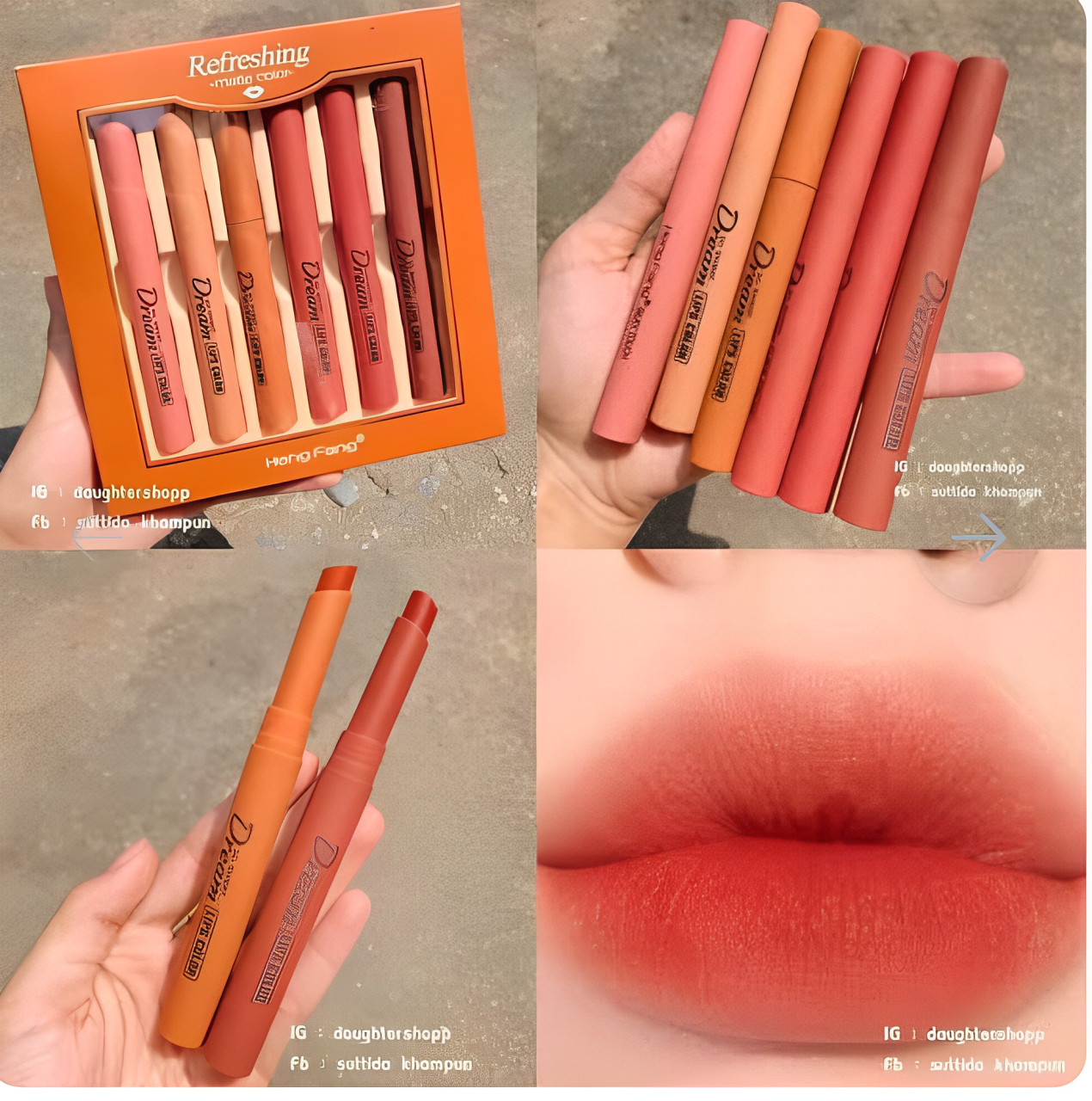 HengFang Matte Lipstick [6 Pcs Set] image 0