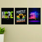 Set Of 3 Motivational Sticky Canvas Frames For Wall Decore / Sticky Phototiles image 0