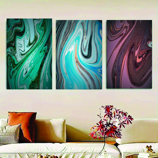 Set Of 3 sky Sticky Canvas Phototiles Frame For Wall, Home Decor image 0