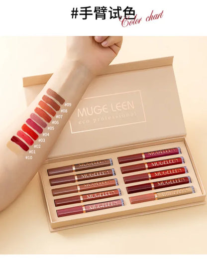Mugeleen 12 Colors Lip Gloss Set image 0