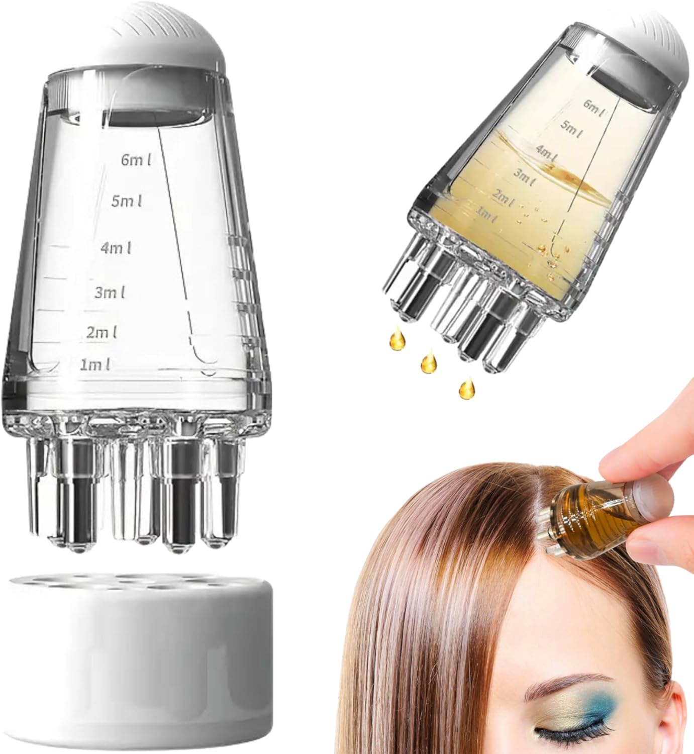 Scalp Root Hair Oil Applicator | Mini Oil Massage Comb image 7