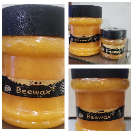 HHH Beewax 500g – Pure, Natural &amp; Multipurpose Beekeeping Wax for DIY, Furniture Shining &amp; Wood Polish image 0