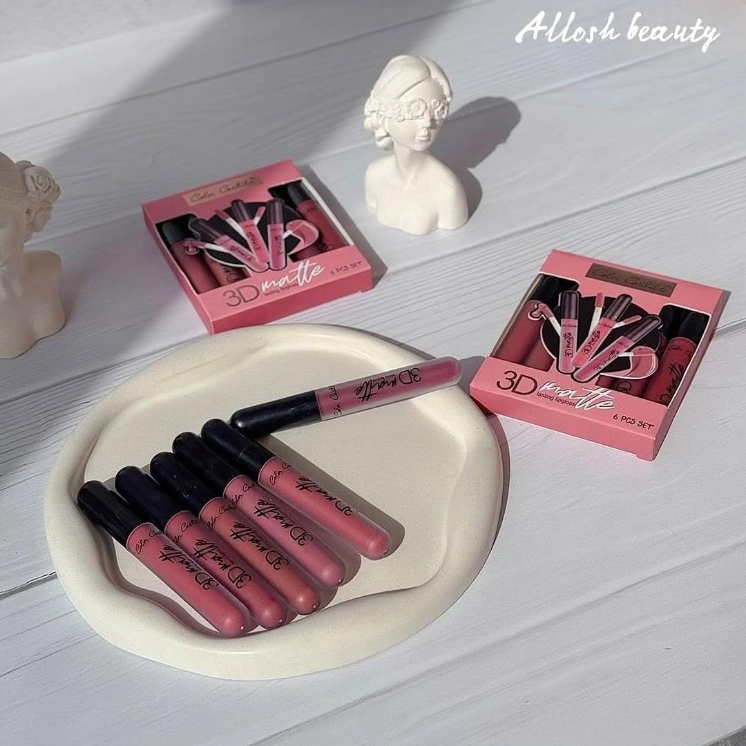 Color Castle 3D Matte Long Lasting Lipgloss [Pack of 6] | 3D Matte Lipgloss image 2
