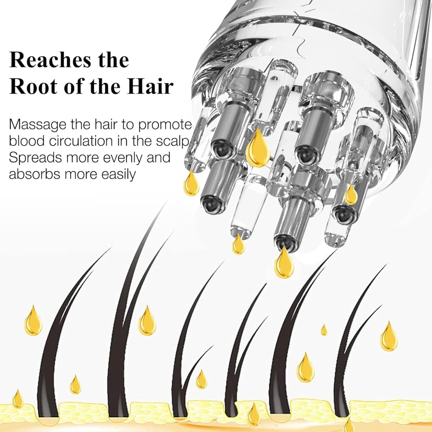 Scalp Root Hair Oil Applicator | Mini Oil Massage Comb image 3