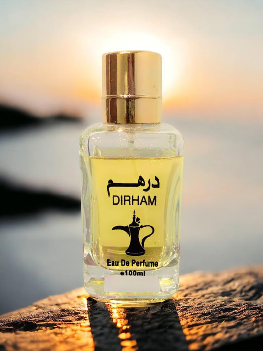 Dirham Gold - EAU De Perfum, Oriental Fragrance, long-lasting, Sandalwood (Men and Women) Unisex Eau de Arabian Perfume 100 ml image 0