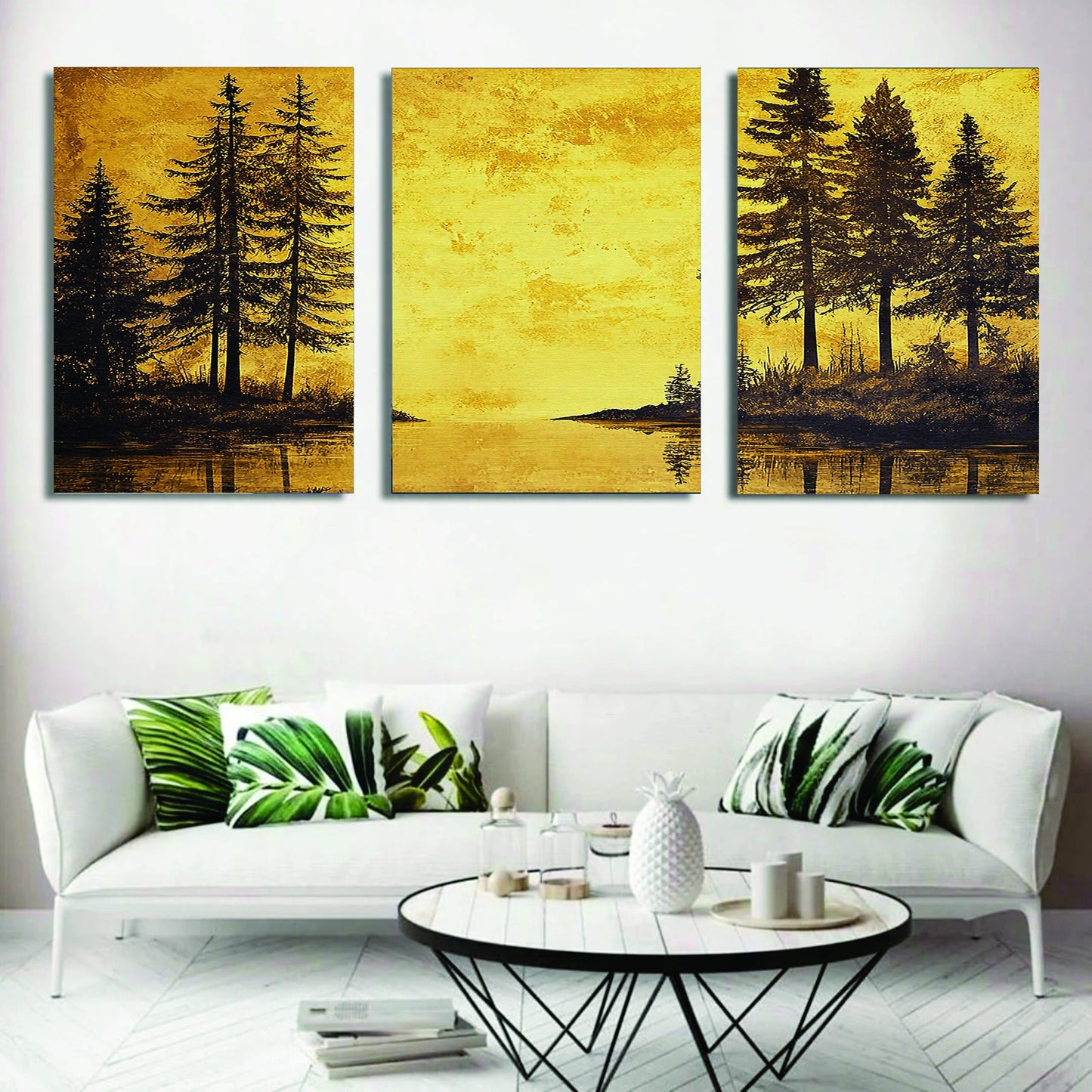 Set of 3 Wall Art Wooden Phototile Frames for Wall Decor image 0