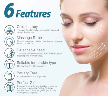 MARZAHAR Ice Roller for Face &amp; Eye Puffiness Relief, Cold Gel Ice Face Roller Massager - Ice Roller Cool Roller For Face Eye Body Facial Shaping Anti Wrinkle Ice Roller Massager Smooth Skin ( Random Color ) image 10