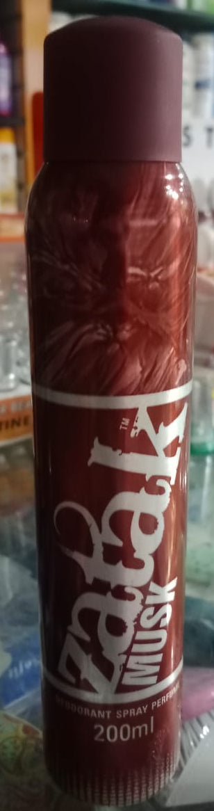 01 Piece - ZATAK MUSK DEODORANT SPRAY 200ML - Zatak Spicy Deodorant Spray Perfume Deodorant Spray - Random Color image 3