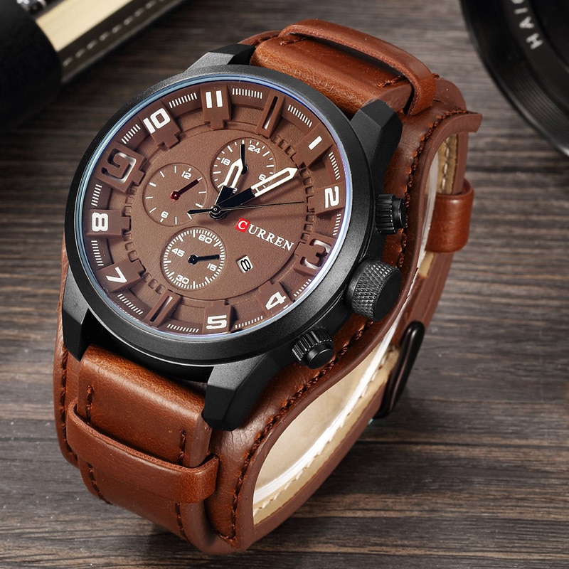CURREN Men s Watches Top Brand Luxury Fashion Casual Business Quartz Watch Date Waterproof Wristwatch Hodinky 3