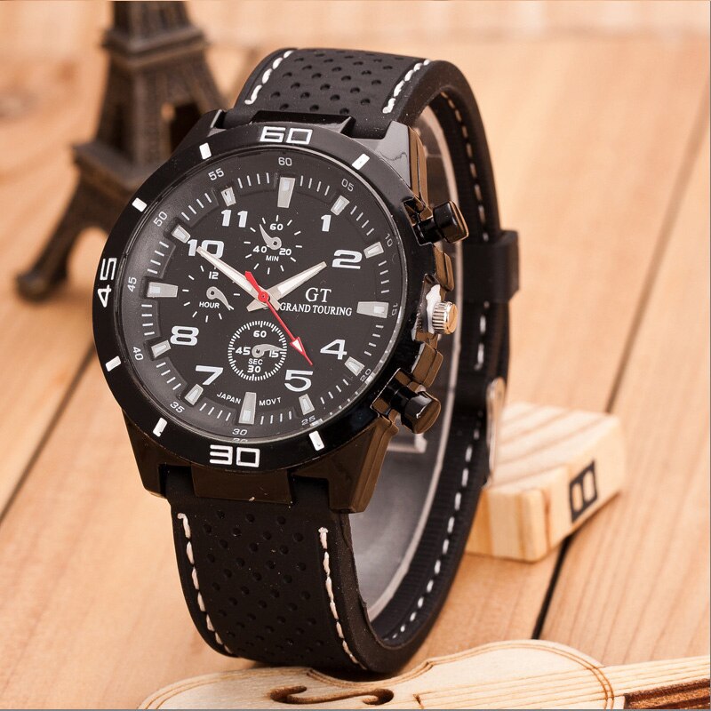 Sports Silicone Men s Watch Fashion Classic Luxury Racing Business Dial Casual Quartz Men s Watch 3