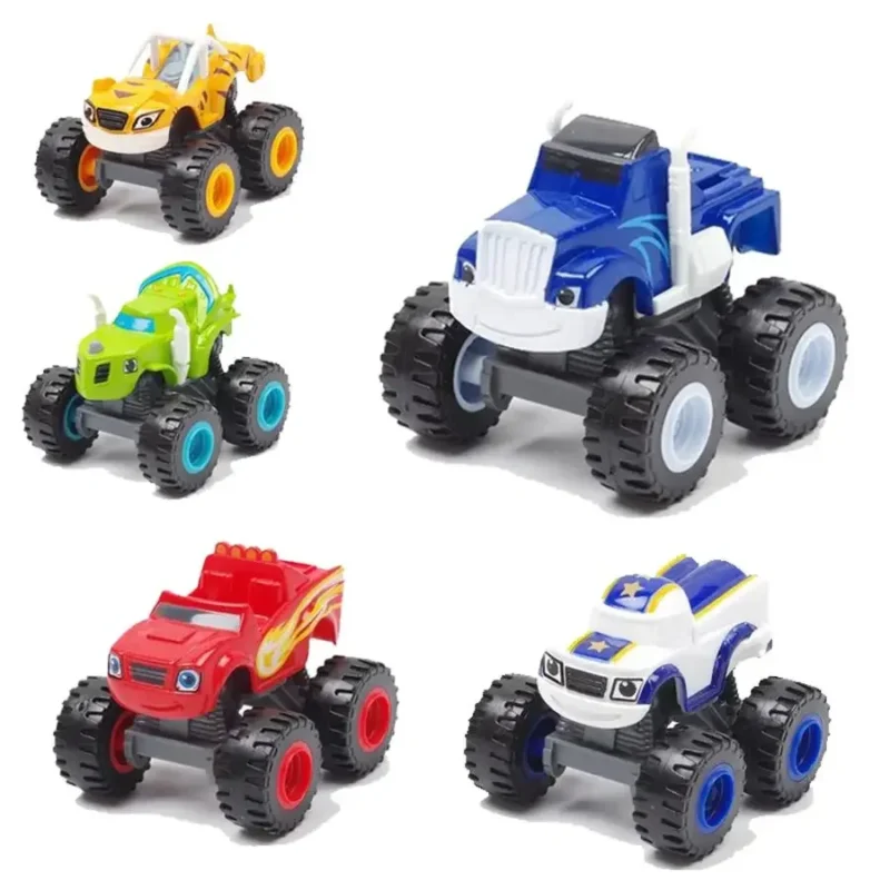 Flame and Machine Monster Car Toys with Russian Crusher Truck 2