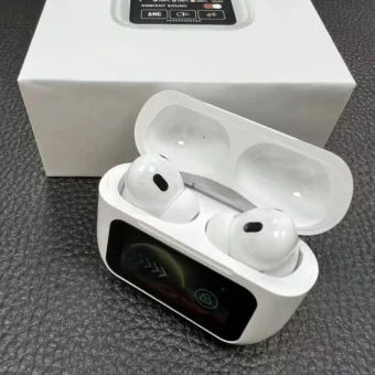 A9 Pro Wireless Bluetooth Headphones ANC Noise Reduction Headset LED Touch Screen Earbuds (random color)