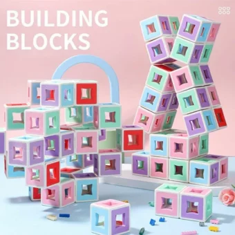 3D Blocks Puzzle cube Transform Movable Shape Building Blocks - 180 Pieces