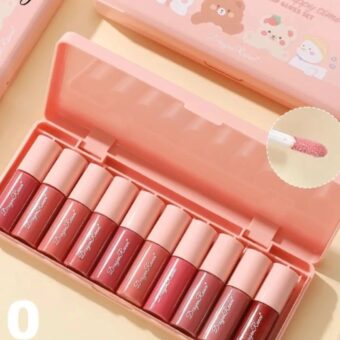 10Pcs   A Beautiful And Happy Time Sexy Pearl Light Lip Gloss Set mini Lip Gloss Set