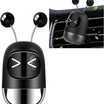 Cute Robot AC Vent Clips Fragrance | Car Air Freshener aroma diffuser perfume for Cars Offices, Homes, etc - (1 Pc)