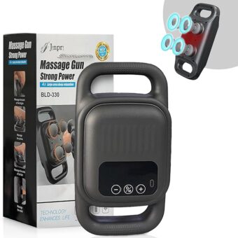 Blue idea Deep Tissue Massage Gun with 4 Heads - Muscle Massager for Back, Neck, and Body Pain Relief Rechargeable - BLD-330