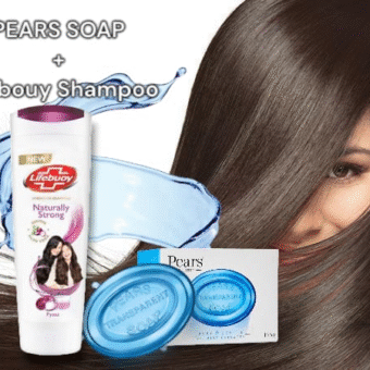 Lifebuoy Shampoo & Pears Soap - Bath Twin Pack Cleanse and Nourish