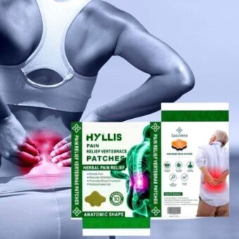 HYLLIS Pain Relief Patches - 10 Neck Pain Patches / Safe & Natural Neck & Back Pain Relief Products