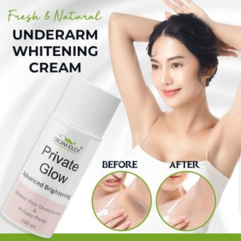 Organa Touch Fresh & Natural Underarm Whitening Cream Private Glow( Advanced Brightening)