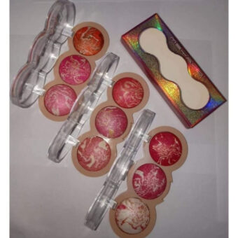 MSYAHO 3 in 1 Baked Blush Palette