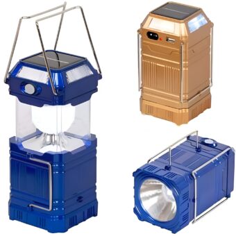 GSH-9009A Solar Energy Camping Lantern with colored box | Solar LED Camping Lantern Lights (Random color)