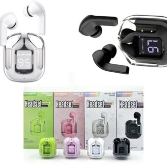Air31 Earbuds Wireless Crystal Transparent Body | Air 31 Bluetooth Ear Bud – (without Pouch) Random Colors
