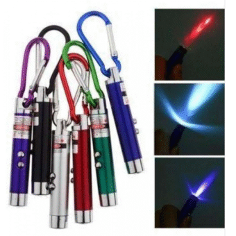 (1 pcs ) Laser LED Light with Key Chain | Mulituse Laser Pointer (random color)