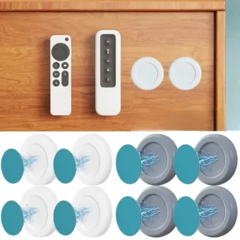 Magnetic Hooks Wall Mount For Remote Control, keychain & Wifi Router  - Pack of 3 (Random color)