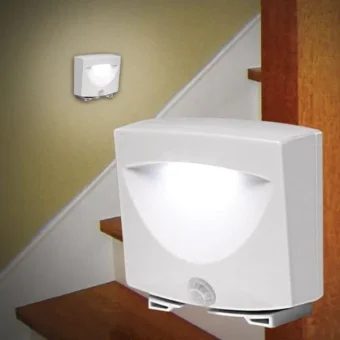 Indoor and Outdoor LED Motion and Light Sensor Activated - Wireless - Battery Powered - Night Light (Imported)