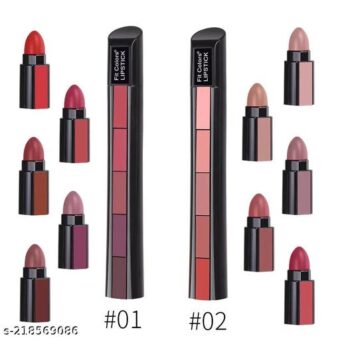 Pack of 2 - 5 in 1 Lipstick Set of 10 Colors