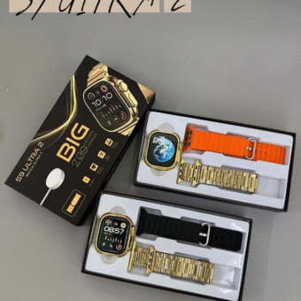 S9 Ultra 2 SMART WATCH BIG 2.09 INFINITY DISPLAY Wireless Charging Bluetooth Calling Double Strap