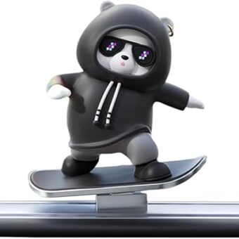 Funny Skateboard Bear Car Dashboard Decoration | Best Quality Decoration Piece For Car 