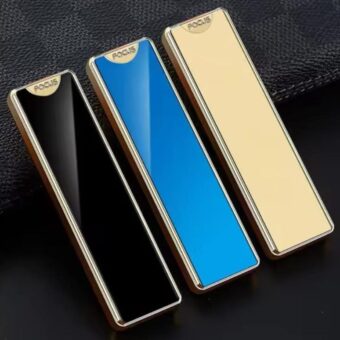 Focus Rechargeable Lighter USB Pocket Sized Type-C Rechargeable lighter | Sliding Electronic Lighter | Slim Fashionable | With Type-C Charging Cable