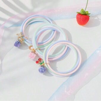 (NW000153) (pack of 5) Korean Style Rubber Band Hair Rope Hair Ring Cute Accessories