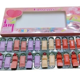Chanlanyan Candy Style Longlasting Mate Lipstick - 24 pcs in box