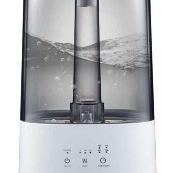 LH-192 Humidifier – Hot & Cold Mist with 4L Water Tank, 12-Hour Continuous Operation & Scent Addition Option ( Random Color )