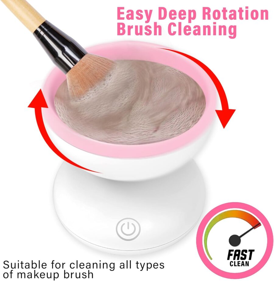 Makeup Brush Cleaner Machine, Electric Makeup Brush Cleaner(random color) - Image 5